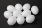 Kunststoff-Eier / Plastik-Eier  (ohne Hals) weiss